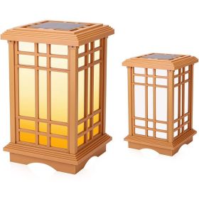 Techko Solar Zen Lantern ‚Äì Amber or White Light (15.6"high)