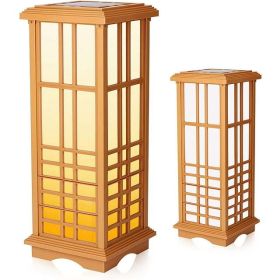 Techko Solar Zen Lantern ‚Äì Amber or White Light (Height 24.5")