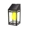 Techko Solar LED Wall Lantern - Amber or White Light