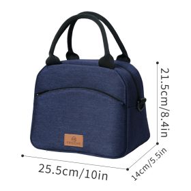 Large Opening Cooler Bag Portable Lunch Box Bag for Adults for Beach Use (Color: Navy)